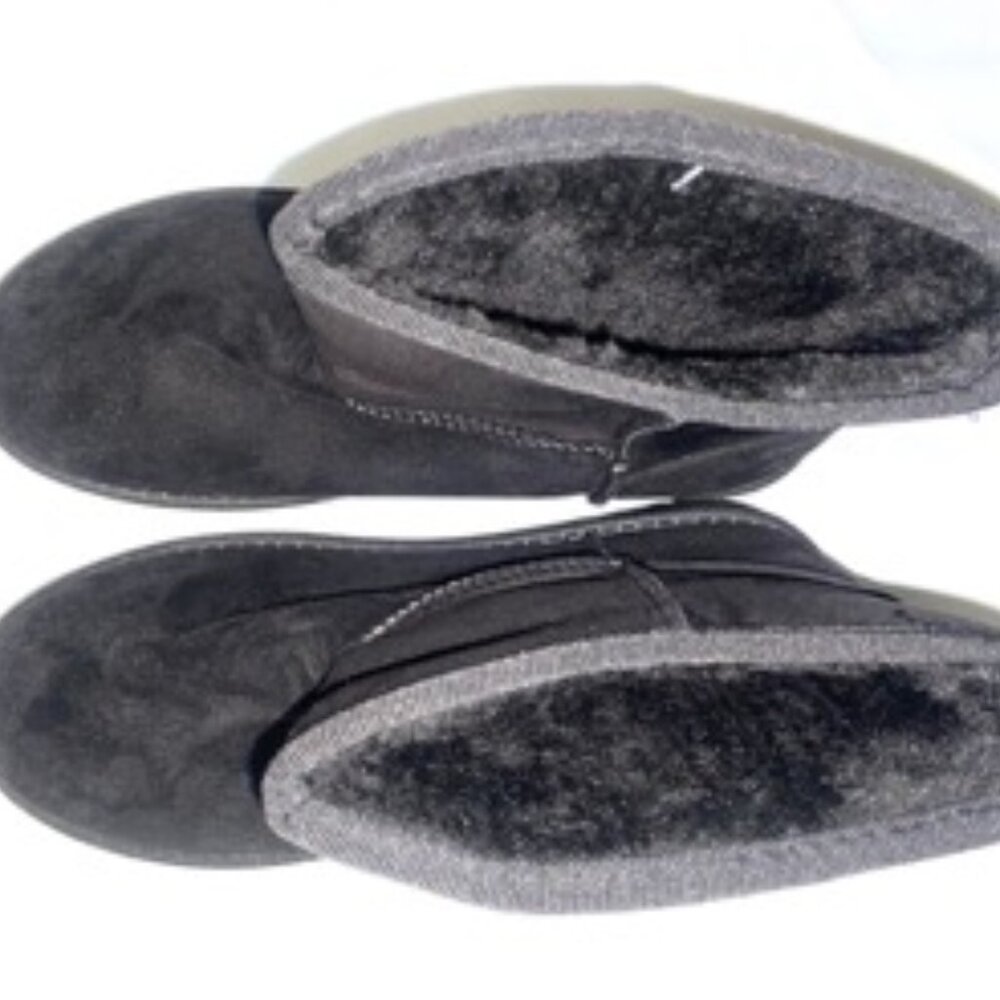 JOSINY Women's Snow Boots, Fur Lined Ankle Bootie Warm Short, Black Size 5 - Picture 3 of 6